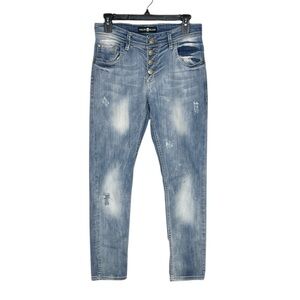 Philipp Plein Distressed Light Wash jeans size 27